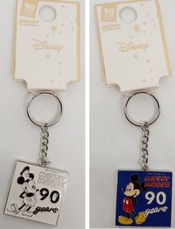 Primark Disney Mickey Mouse & Steamboat Willie 90th Birthday Metal Keyring