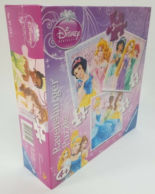 Ravensburger Disney Princess 3 x Jigsaw Puzzle Set 25, 36 & 49 Pieces