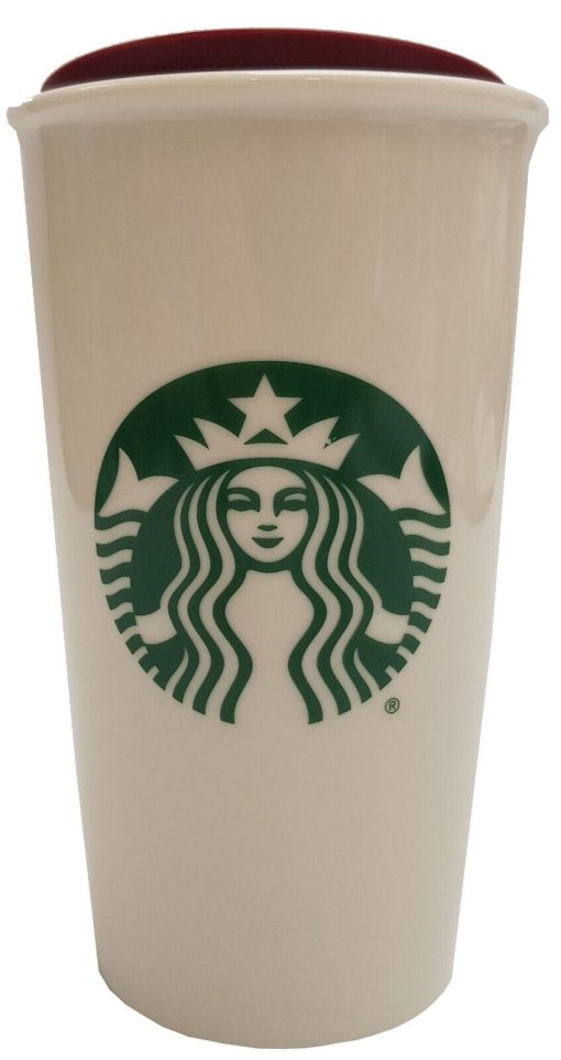 Starbucks Disney World Hollywood Studios Ceramic Travel Mug 12oz With Splash Guard Lid