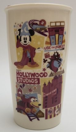 Starbucks Disney World Hollywood Studios Ceramic Travel Mug 12oz With Splash Guard Lid