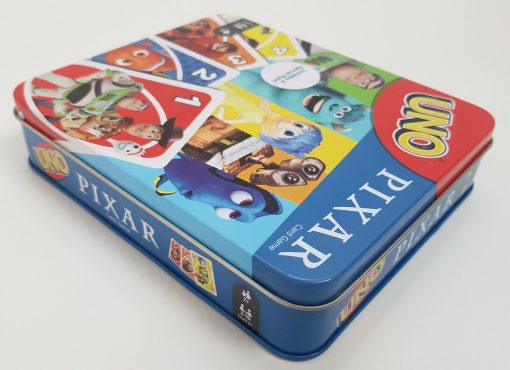 UNO Disney Pixar Family Card Game In Storage Tin Special Rule Edition