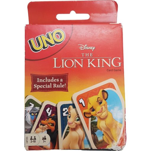 UNO Disney The Lion King Family Card Game Special Rule Edition