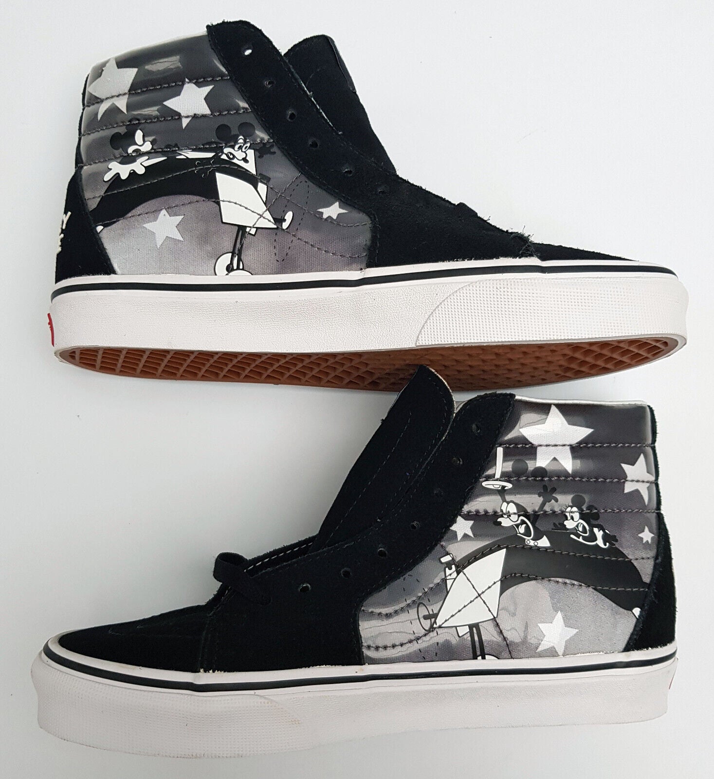 Vans Disney Mickey Mouse Plane Crazy Sk8 Hi Top Trainers Adult UK Size 6.5 Shop The Mouse