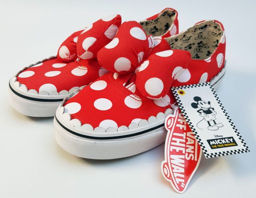 Vans Disney Minnie Mouse Gore Trainers Kids UK Size 2.5