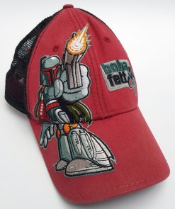 Walt Disney World Star Wars Boba Fett Red & Black Baseball Cap Adults