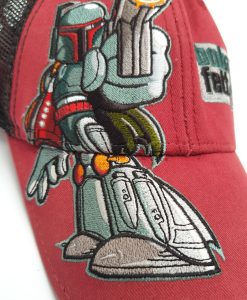 Walt Disney World Star Wars Boba Fett Red & Black Baseball Cap Adults