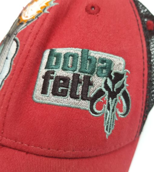 Walt Disney World Star Wars Boba Fett Red & Black Baseball Cap Adults