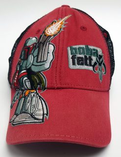 Walt Disney World Star Wars Boba Fett Red & Black Baseball Cap Adults