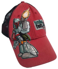 Walt Disney World Star Wars Boba Fett Red & Black Baseball Cap Adults