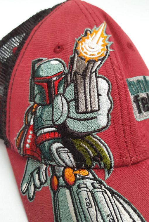 Walt Disney World Star Wars Boba Fett Red & Black Baseball Cap Adults