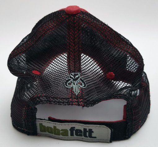 Walt Disney World Star Wars Boba Fett Red & Black Baseball Cap Adults