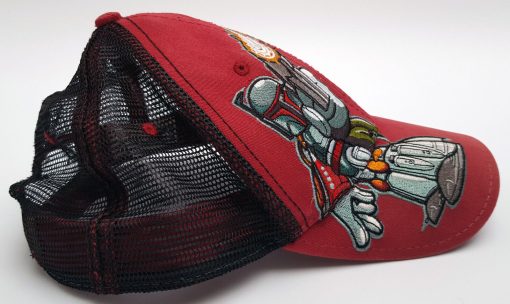 Walt Disney World Star Wars Boba Fett Red & Black Baseball Cap Adults