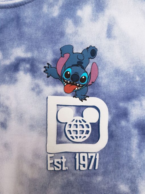 Walt Disney World Stitch Tie Dye Blue Spirit Jersey Adults XS X-Small