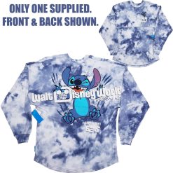 Walt Disney World Stitch Tie Dye Blue Spirit Jersey Adults XS X-Small