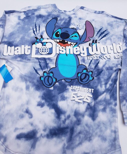 Walt Disney World Stitch Tie Dye Blue Spirit Jersey Adults XS X-Small