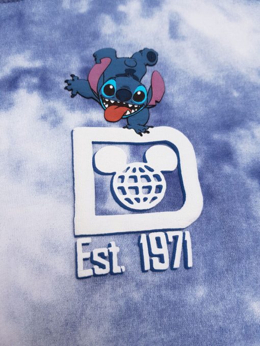 Walt Disney World Stitch Tie Dye Blue Spirit Jersey Adults XS X-Small