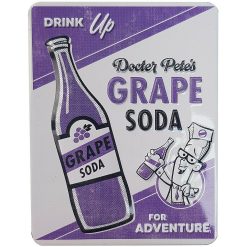 Walt Disney World Up Docter Petes Grape Soda Tin Magnet